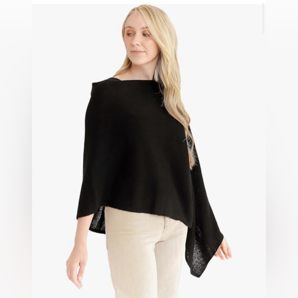 claudia Nichole Accessories - CLAUDIA NICHOLE by Alashan 100% Cashmere Luxe Dress Topper Poncho Lightweight